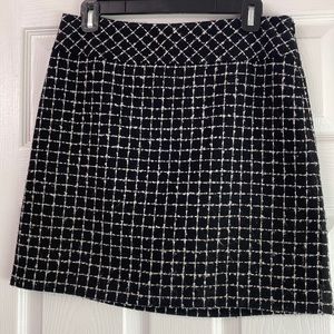 Black & White A Line skirt
